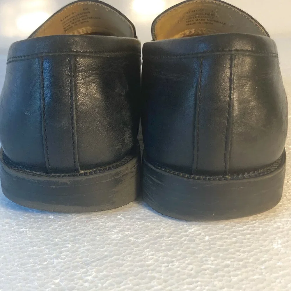 Nunn Bush  SZ 8 Black leather Kilt & Tassel Comfort Gel Loafer Casual Office